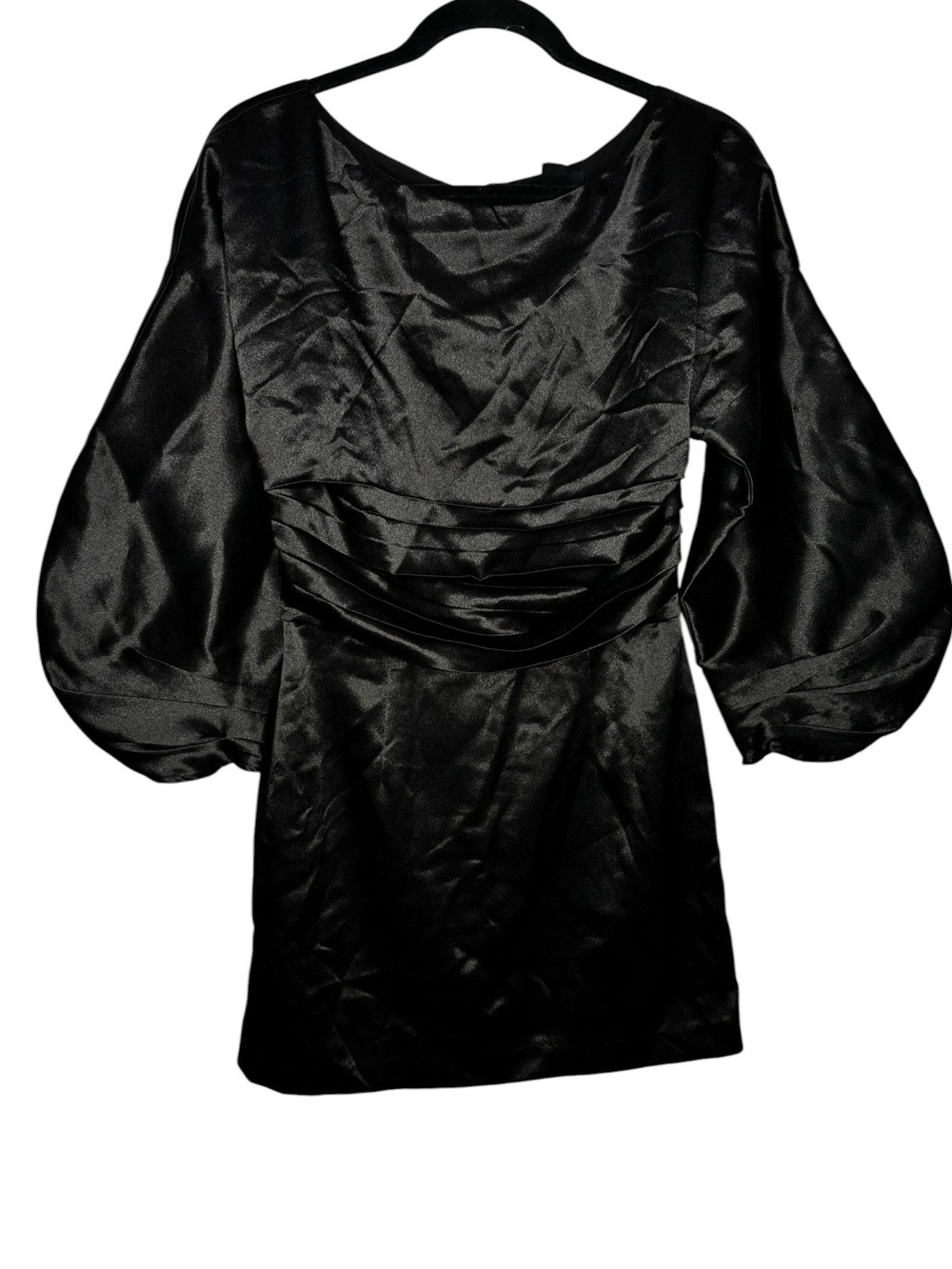 H:ours Cristiano Mini Dress in Black Noir Size Small Party Little Black Dress
